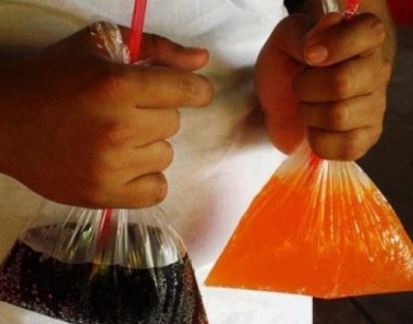bolsa refresco popote
