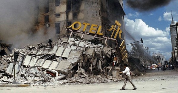 hoteles derrumbe terremoto mexico 1985