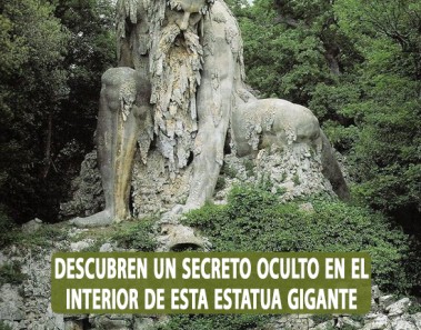 Escultura gigante en Villa de Pratolino en Toscana guarda un secreto en su interior