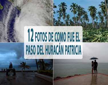 12 Fotos de como fue el paso del huracán Patricia en México