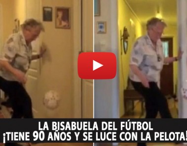 La bisabuela del fútbol: ¡tiene 90 años y se luce con la pelota!