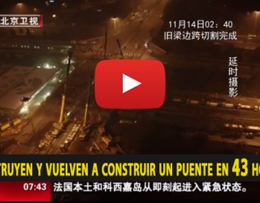 En China sólo necesitan 43 horas para retirar y volver a construir un puente