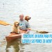 Construye un kayak para poder llevar a sus perros de aventuras
