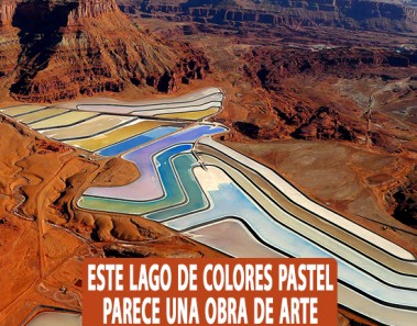 Este lago en Utah de colores pastel parece una obra de arte