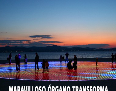 Maravilloso órgano transforma las olas del mar en música