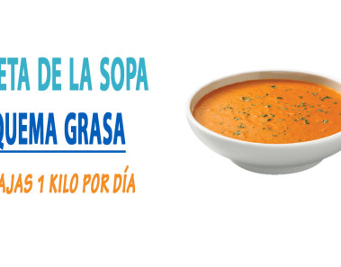 Dieta de la sopa quema grasa, bajas 1 kilo por día