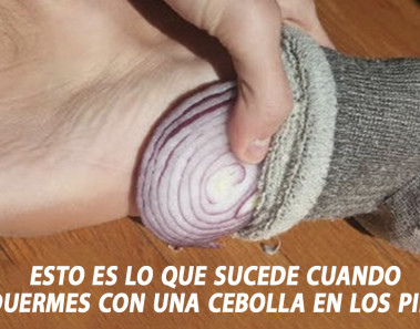 Esto es lo que sucede cuando duermes con una cebolla en los pies