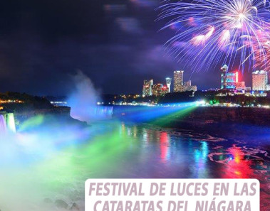 Festival de Luces en las Cataratas del Niágara