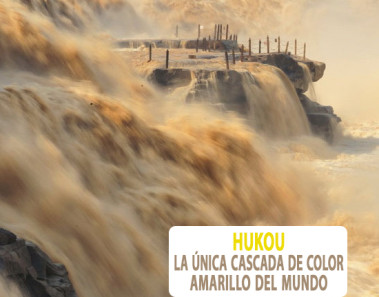Hukou, la única cascada de color amarillo del mundo