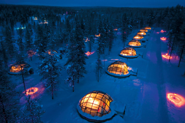 iglu hotel kakslauttanen finlandia aurora boreal