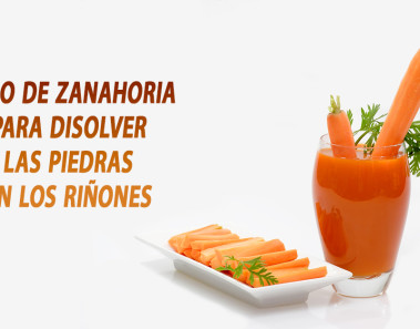 Jugo de zanahoria para disolver las piedras en los riñones