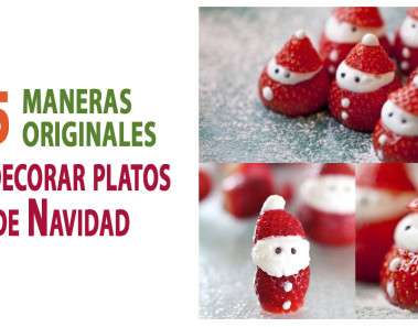 15 maneras originales de decorar platos de Navidad