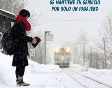 Estación de tren en Japón se mantiene en servicio por sólo un pasajero