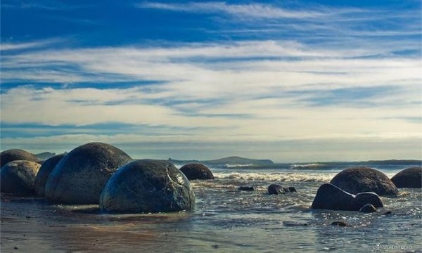 moeraki rocas esfericas piedra nueva zelanda