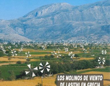 Los molinos de viento de la meseta de Lasithi en Grecia