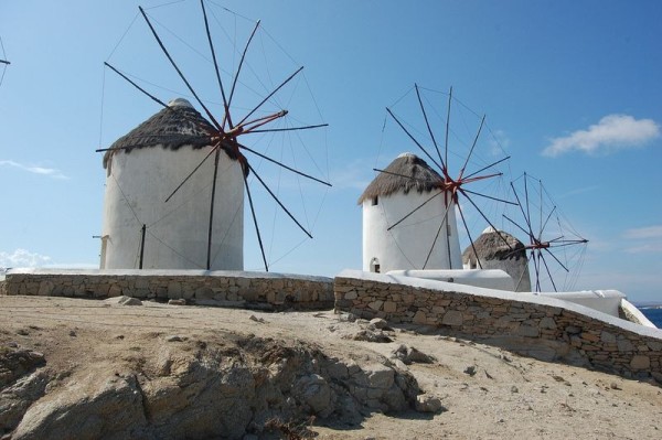 molinos de viento meseta lasithi grecia