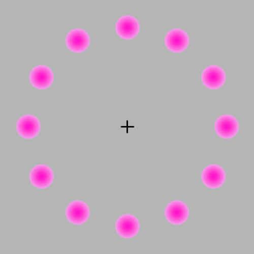 puntos rosas efecto optico