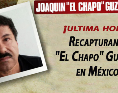 Recapturan a "El Chapo" Guzmán en México