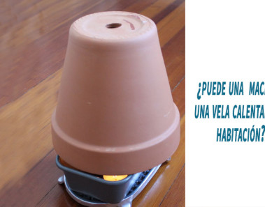 Mantén tu casa caliente con unas macetas, una vela