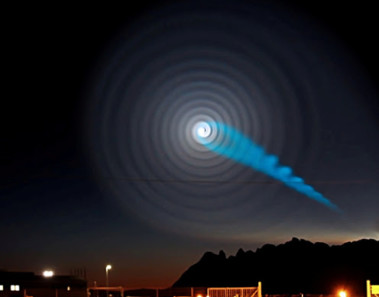 Enigmática espiral de luz en el cielo noruego