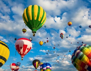 Primer Festival del Globo Aerostático en Zamora, México