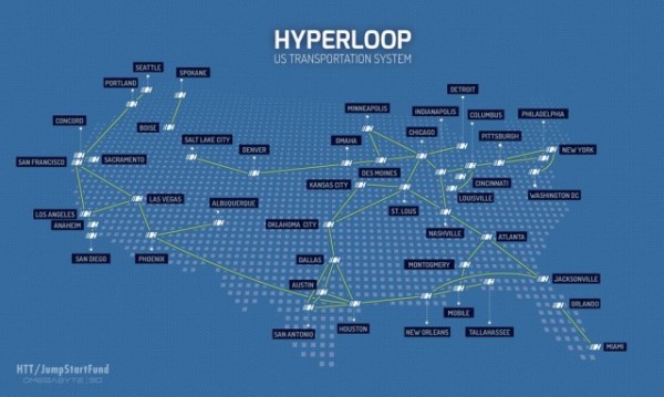 hyperloop mapa de rutas
