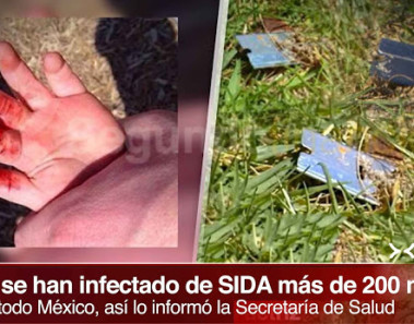 Alerta. Personas infectadas con SIDA dejan navajas con sangre en los parques