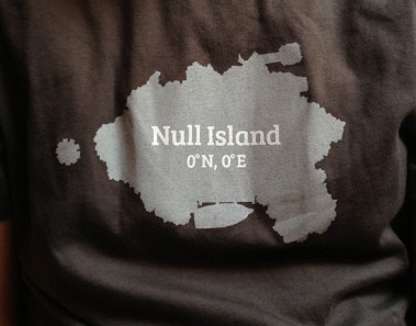 República de Null Island. Ubicada en latitud y longitud 0