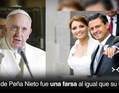 El Papa Francisco acusa a Peña Nieto de vivir en pecado mortal