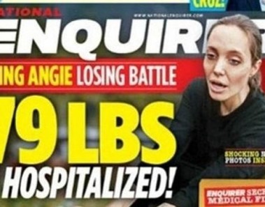 Publican que Angelina Jolie pesa 36 kilos y que está hospitalizada