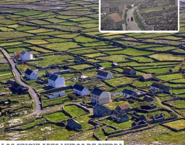 Los singulares muros de piedra de la Isla Esmeralda, Irlanda