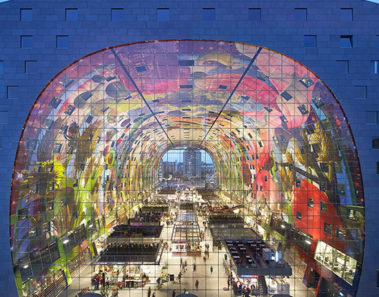 El Mercado Markthal en Rotterdam, Holanda