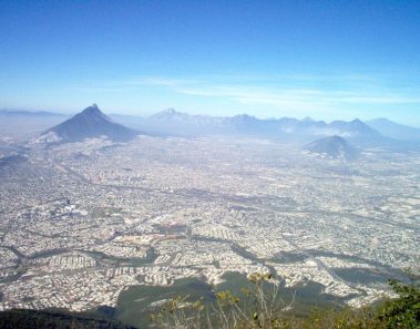 Panoramica desde el cielo Monterrey