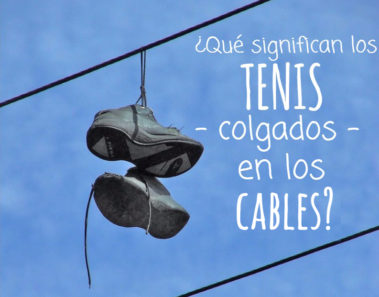 que significan los tenis colgados en los cables