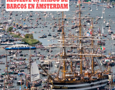 Espectacular vídeo ‘timelapse’ de cómo se resuelve un atasco de barcos en Ámsterdam