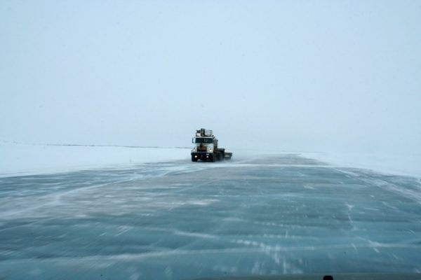 carretera helada a Tuktoyaktuk