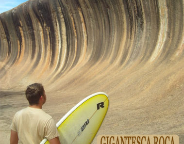 Wave Rock, una roca en forma de ola en Hyden, Australia