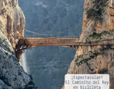 El Caminito del Rey fue por primera vez recorrido en bicicleta