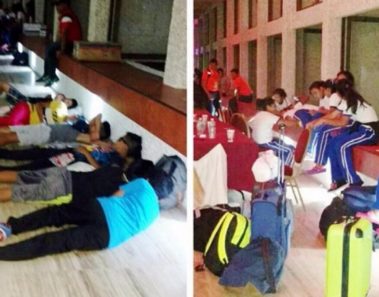 Niños atletas tienen que dormir en el suelo mientras el director de la CONADE viaja con su novia como un rey