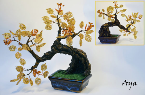Estos bonsáis hechos a mano con alambre te dejarán realmente impresionado