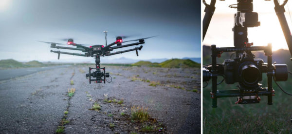 Esta increíble aurora boreal fue captada por un drone en Islandia