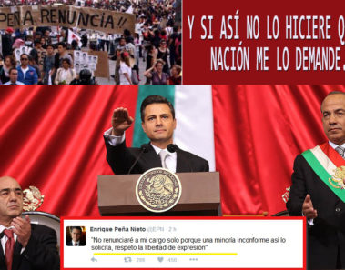 Peña Nieto no quiere renunciar solo por una “minoría inconforme”