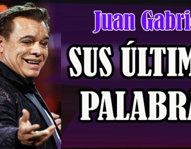 Se filtran las últimas palabras de Juan Gabriel ¡Qué impacto!