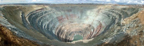 Mir, una mina de diamantes en Siberia