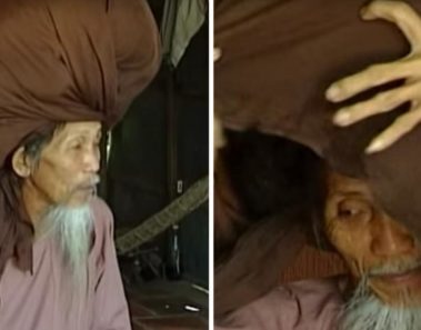 Cuando su mujer le quitó el pañuelo de la cabeza, todos se quedaron mudos