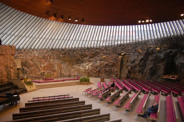 Temppeliaukio, una iglesia de roca en Helsinki