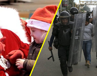 Lo que esta pequeña le pidió a Santa hizo que 50 policías fueran a su casa