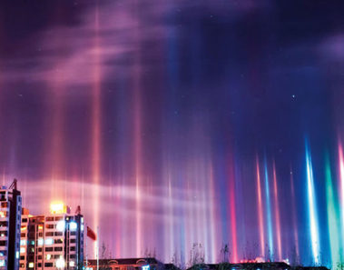 El impresionante fenómeno óptico de los pilares de luz (10 fotos)