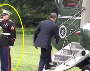 Obama olvidó saludar a un soldado, peor lo que hizo después fue extremadamente humilde