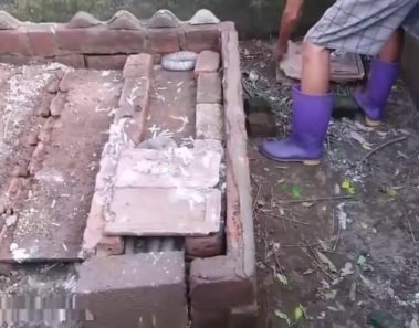 Exploraba su sótano cuando encontró algo espeluznante